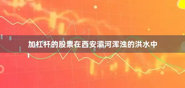 加杠杆的股票在西安灞河浑浊的洪水中